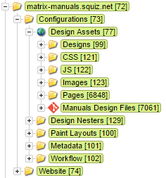 Manuals design files Git file bridge asset