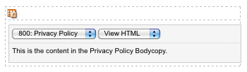 View HTML option