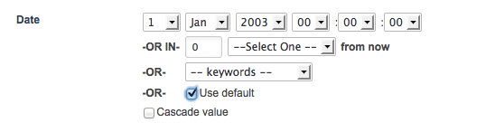 Example date field
