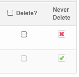 Never Delete