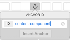 Adding an anchor ID