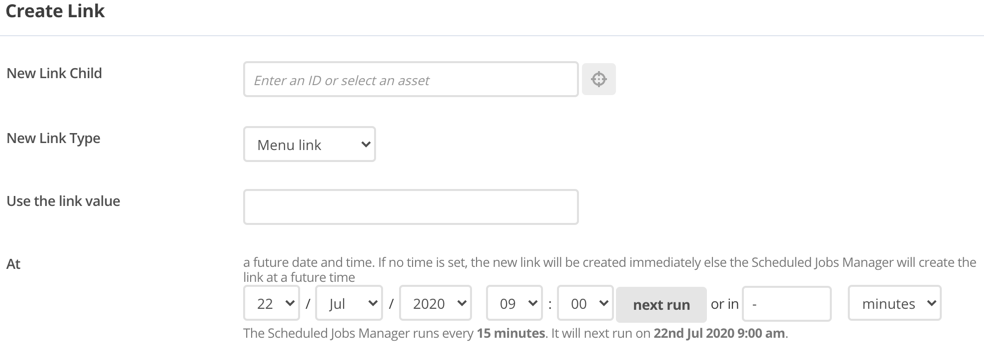 Create link