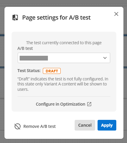 page settings