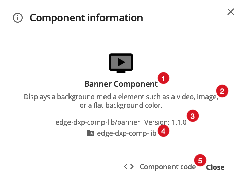 view component info