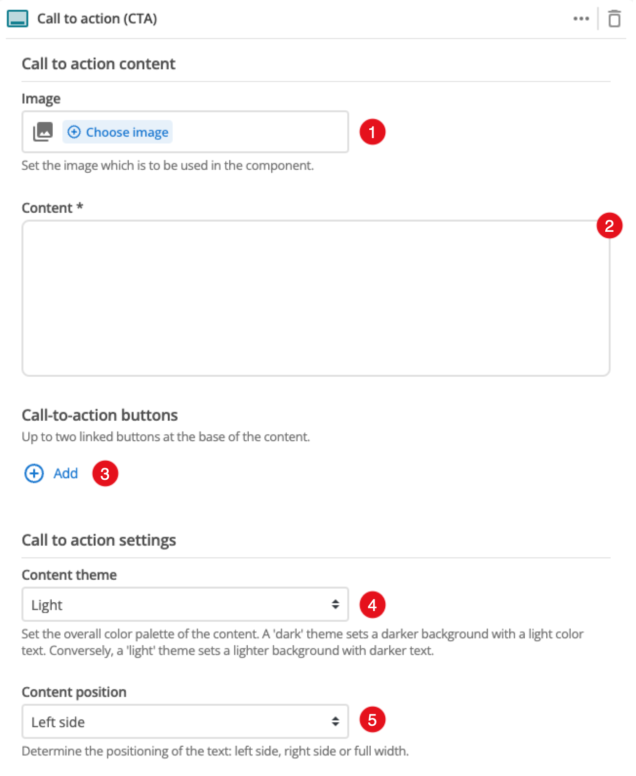 call to action fields