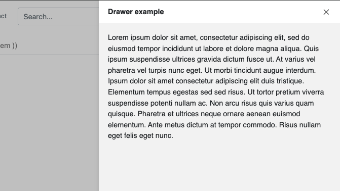 drawer example