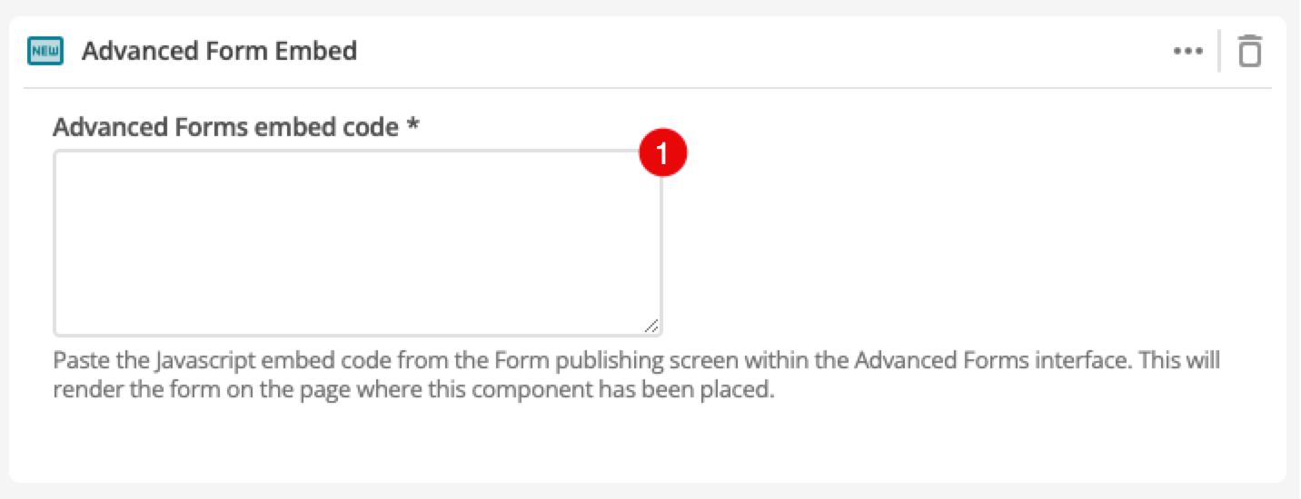 advanced form embed fields