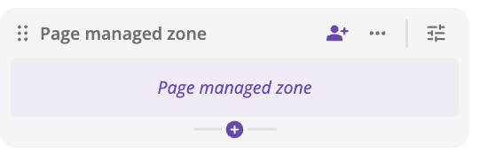 Page-managed zone icon