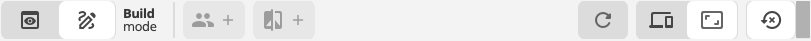 actions toolbar with version history ui present