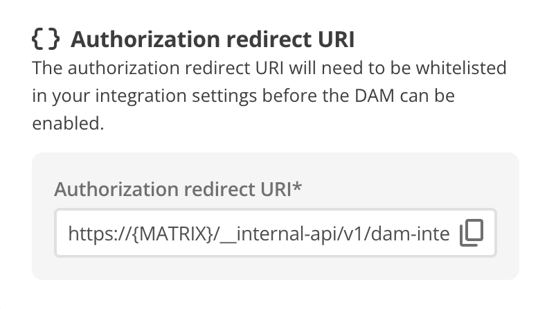 integration name auth redirect