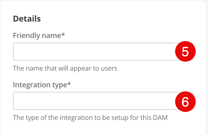 integration name details box