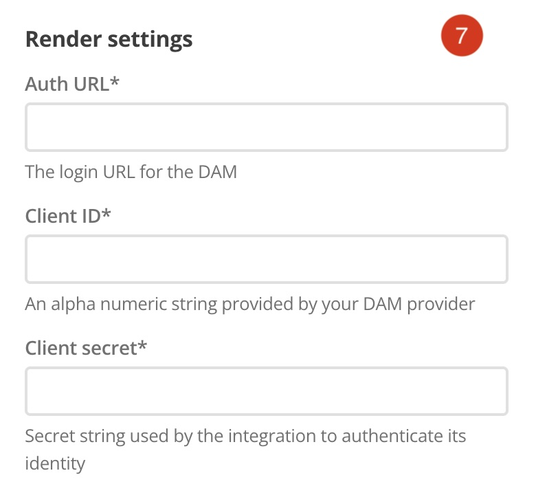 integration name render settings